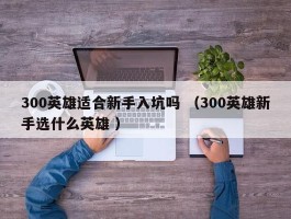 300英雄适合新手入坑吗 （300英雄新手选什么英雄 ）