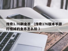 传奇1.76刷金币 （传奇176版本手游打怪掉的金币怎么捡 ）