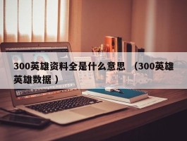 300英雄资料全是什么意思 （300英雄英雄数据 ）