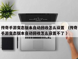 传奇手游变态版本自动回收怎么设置 （传奇手游变态版本自动回收怎么设置不了 ）