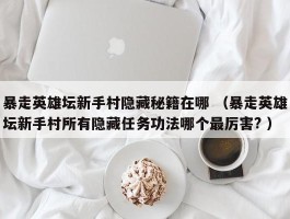 暴走英雄坛新手村隐藏秘籍在哪 （暴走英雄坛新手村所有隐藏任务功法哪个最厉害? ）