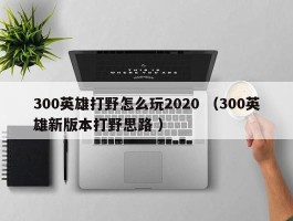 300英雄打野怎么玩2020 （300英雄新版本打野思路 ）