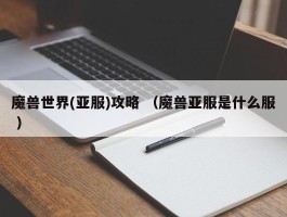 魔兽世界(亚服)攻略 （魔兽亚服是什么服 ）
