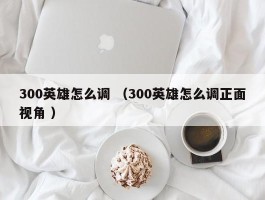 300英雄怎么调 （300英雄怎么调正面视角 ）