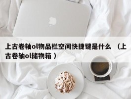上古卷轴ol物品栏空间快捷键是什么 （上古卷轴ol储物箱 ）