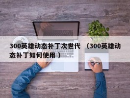 300英雄动态补丁次世代 （300英雄动态补丁如何使用 ）