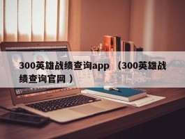 300英雄战绩查询app （300英雄战绩查询官网 ）