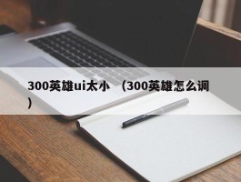 300英雄ui太小 （300英雄怎么调 ）
