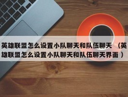 英雄联盟怎么设置小队聊天和队伍聊天 （英雄联盟怎么设置小队聊天和队伍聊天界面 ）