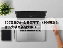 300英雄为什么安装不了 （300英雄为什么安装更新包失败 ）