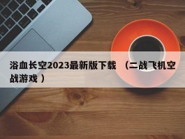 浴血长空2023最新版下载 （二战飞机空战游戏 ）