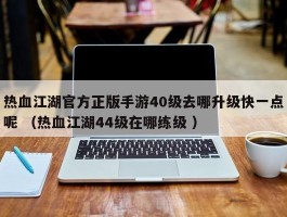 热血江湖官方正版手游40级去哪升级快一点呢 （热血江湖44级在哪练级 ）