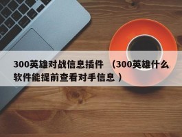 300英雄对战信息插件 （300英雄什么软件能提前查看对手信息 ）