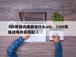 300英雄肉猪最怕什么adc （300英雄战场肉装搭配 ）