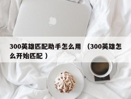 300英雄匹配助手怎么用 （300英雄怎么开始匹配 ）