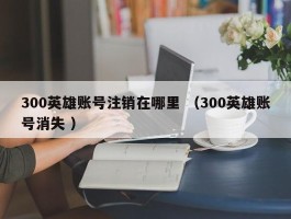 300英雄账号注销在哪里 （300英雄账号消失 ）