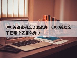 300英雄密码忘了怎么办 （300英雄忘了在哪个区怎么办 ）