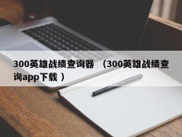 300英雄战绩查询器 （300英雄战绩查询app下载 ）