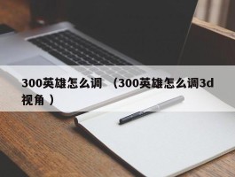 300英雄怎么调 （300英雄怎么调3d视角 ）